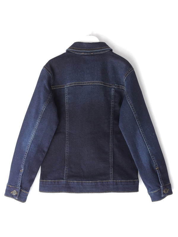 Rhythm Series Erkek Çocuk Lacivert Fit Kalıp Gömlek Yaka Denim Ceket