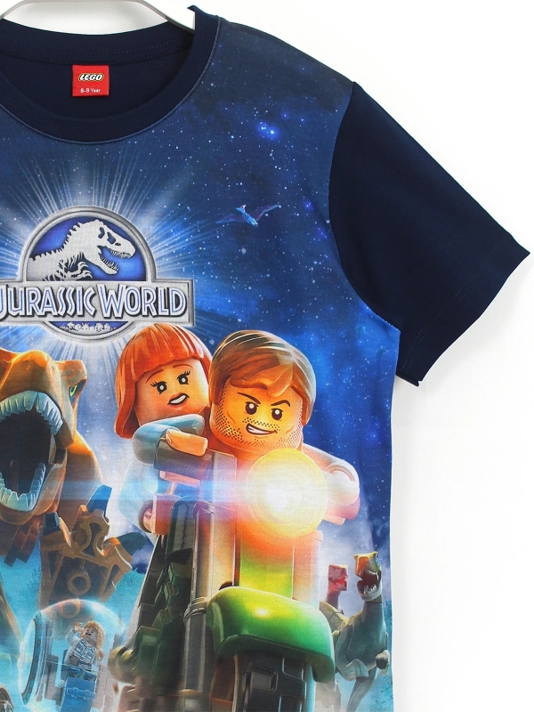 Lego Jurassic World 3D Oyun Baskılı Erkek Çocuk T-Shirt Lacivert