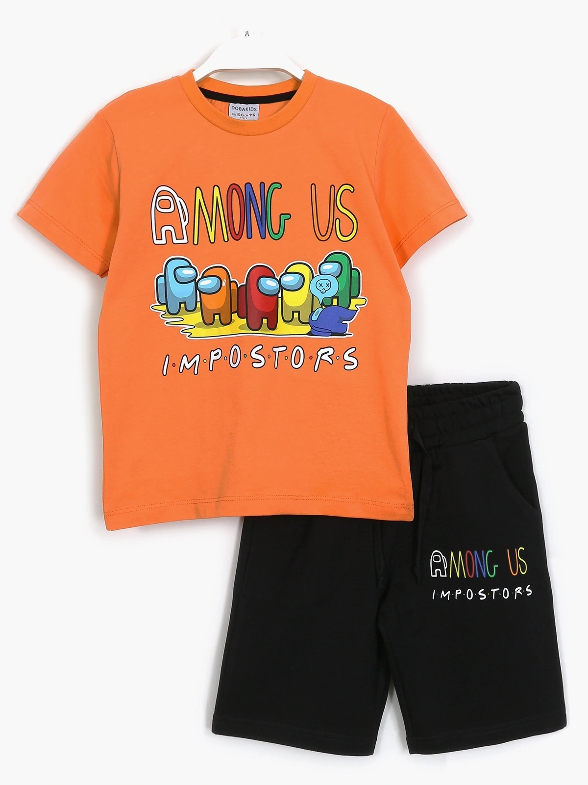 Among Us Baskılı Erkek Çocuk Yazlık Tişört Kapri Takım | DOBAKIDS