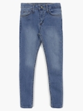 Kız Çocuk Skinny Fit Denim Pantolon Mavi