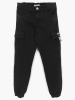 Kargo Cepli Gabardin Erkek Çocuk Jogger Pantolon Siyah, Kahverengi, Bej | DOBAKIDS