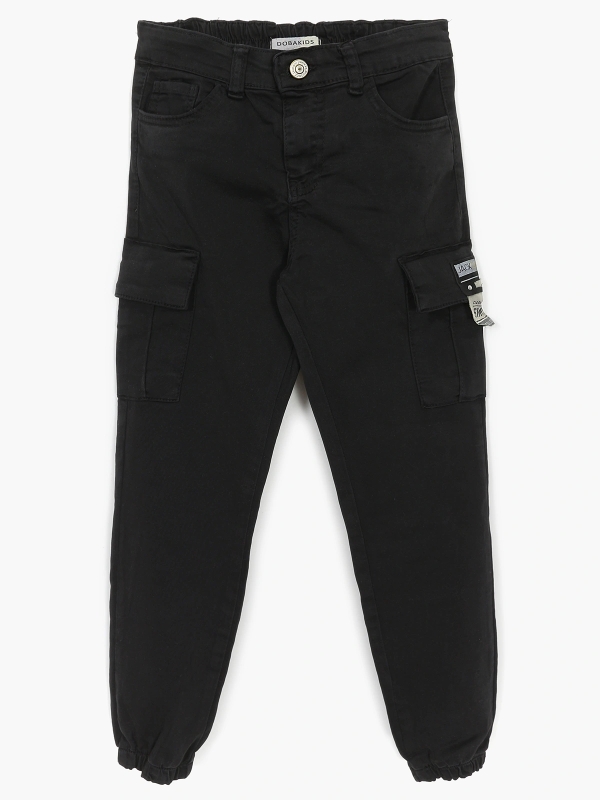 Kargo Cepli Gabardin Erkek Çocuk Jogger Pantolon