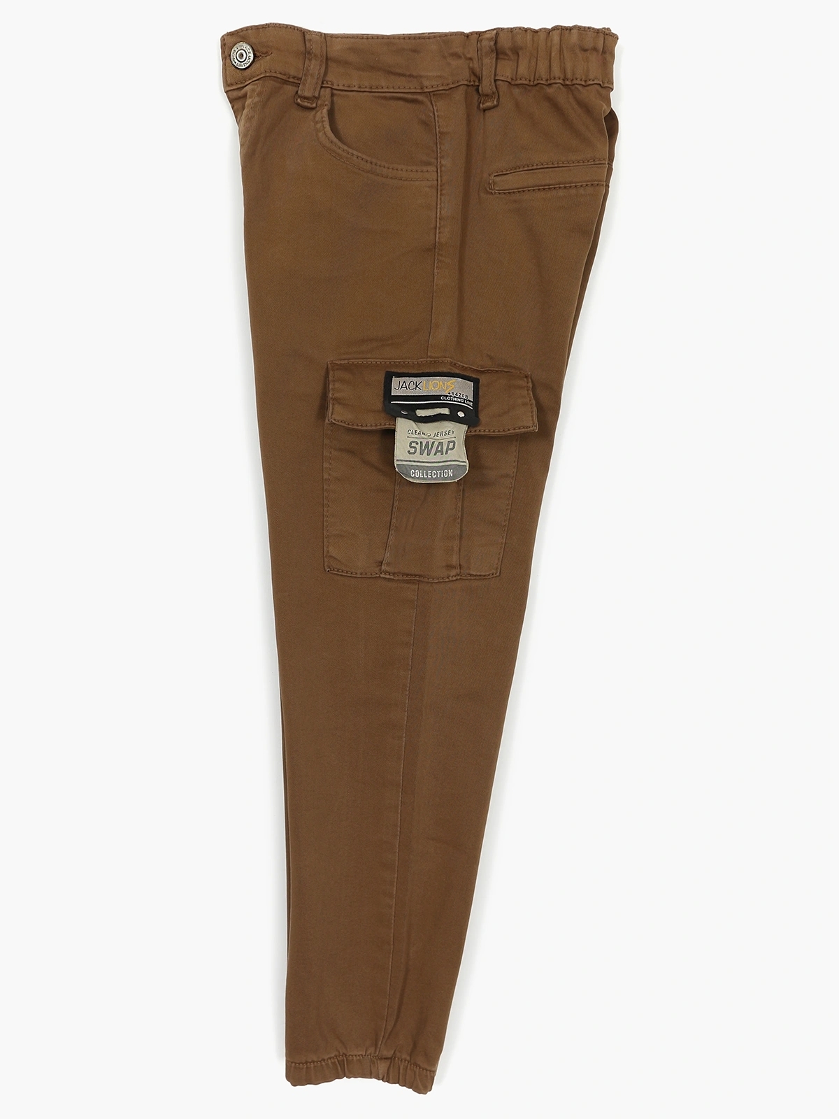 Kargo Cepli Gabardin Erkek Çocuk Jogger Pantolon Siyah, Kahverengi, Bej | DOBAKIDS